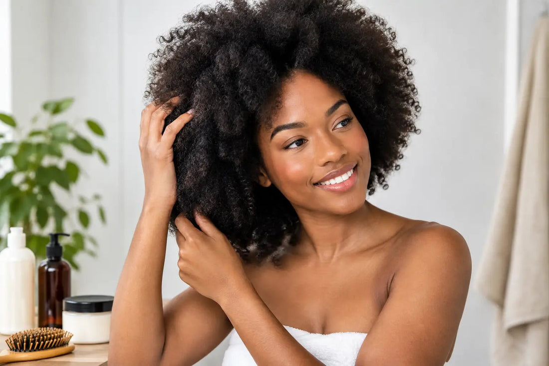 Routine cheveux afro pour une couronne hydratée - Melanin Hair