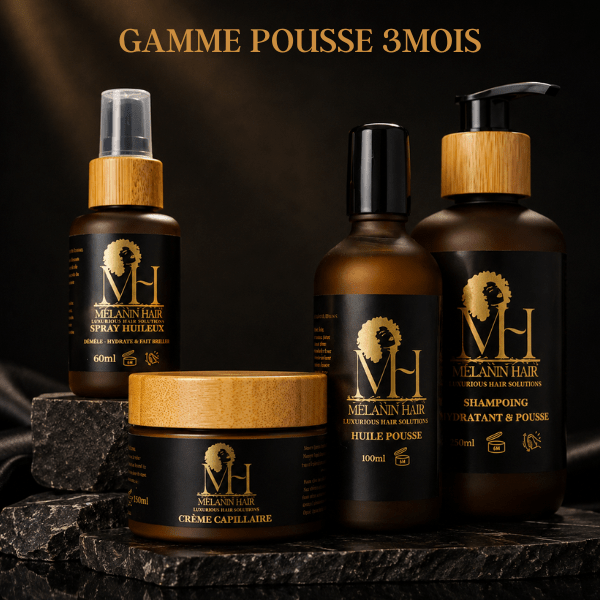 GAMME POUSSE 3MOIS - POUR DES CHEVEUX PLUS LONGS - MELANIN HAIR