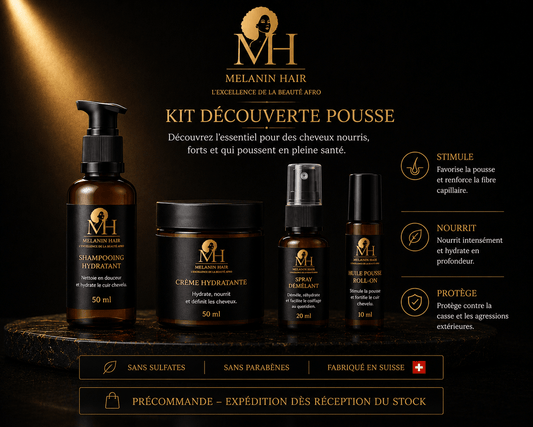KIT DÉCOUVERTE POUSSE - POUR DES CHEVEUX PLUS LONGS - MELANIN HAIR